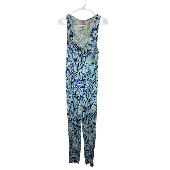 Lilly Pulitzer Breakwater Party Wave Paulina Jumpsuit Size Small - Picture 3 of 9